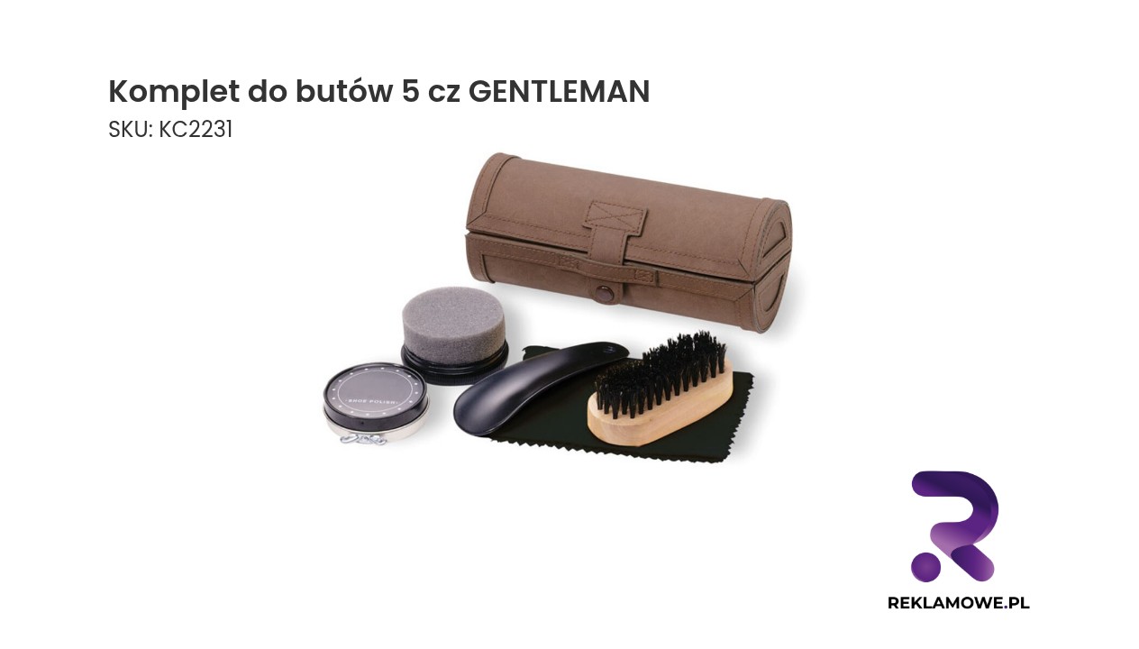 Komplet do butów, 5 cz GENTLEMAN Zestaw do pielęgnacji obuwia Gentleman 5 częściowy