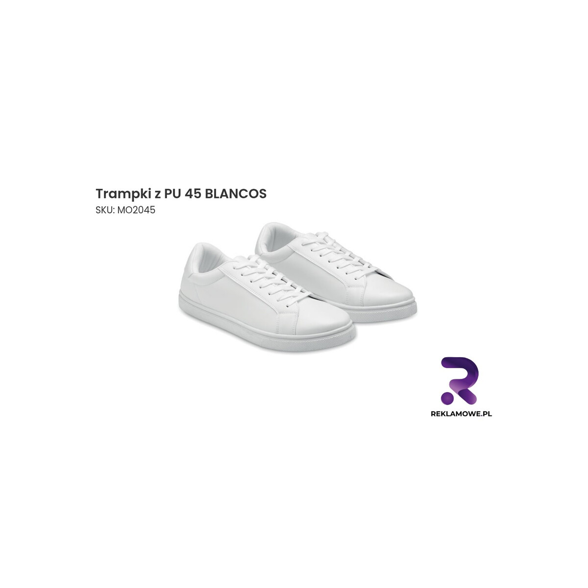 Trampki z PU 45 Blancos – białe trampki damskie